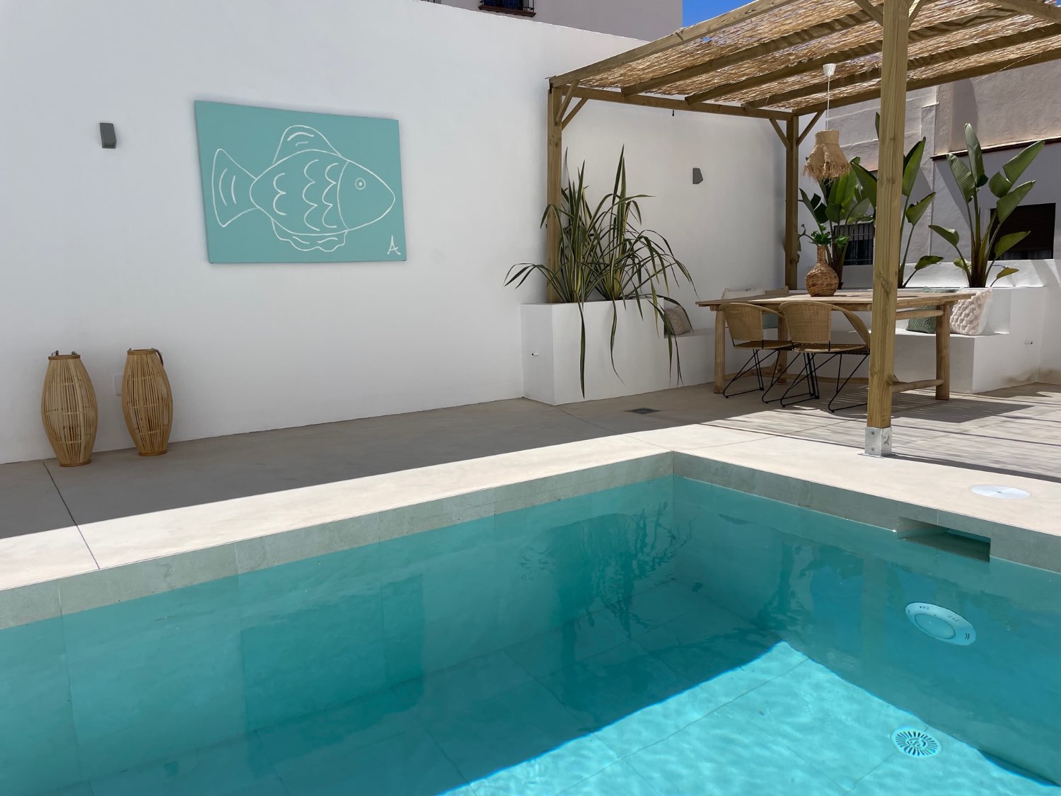 Appartamento completamente ristrutturato con piscina privata a Frigiliana.