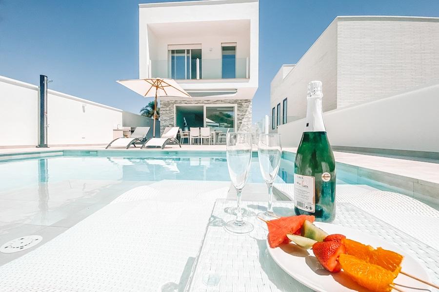 Detached design villa with private pool in Nerja.