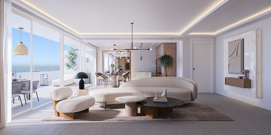 Zeer luxe appartementen met groot terras en geweldig uitzicht
