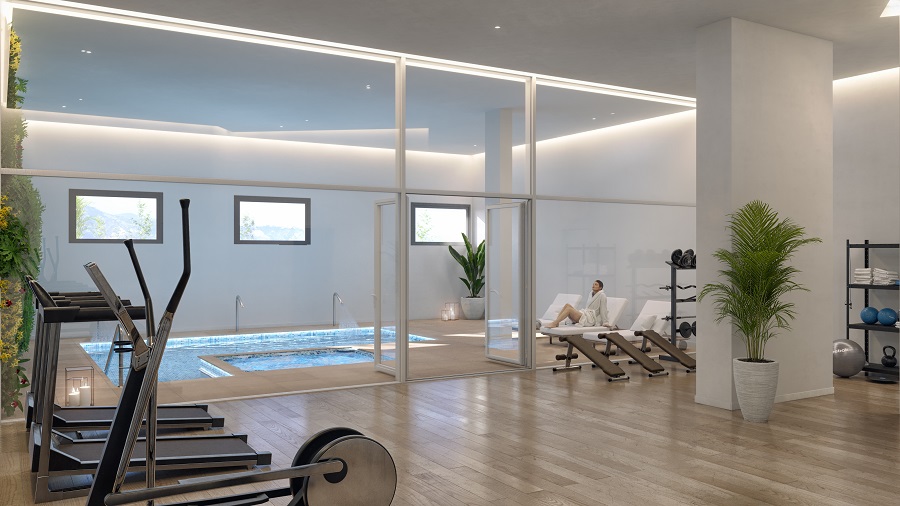 Nieuw project in Nerja van appartementen met 2 en 3 slaapkamers, prachtig zeezicht en gemeenschappelijk zwembad, padelbaan, sportschool en meer.