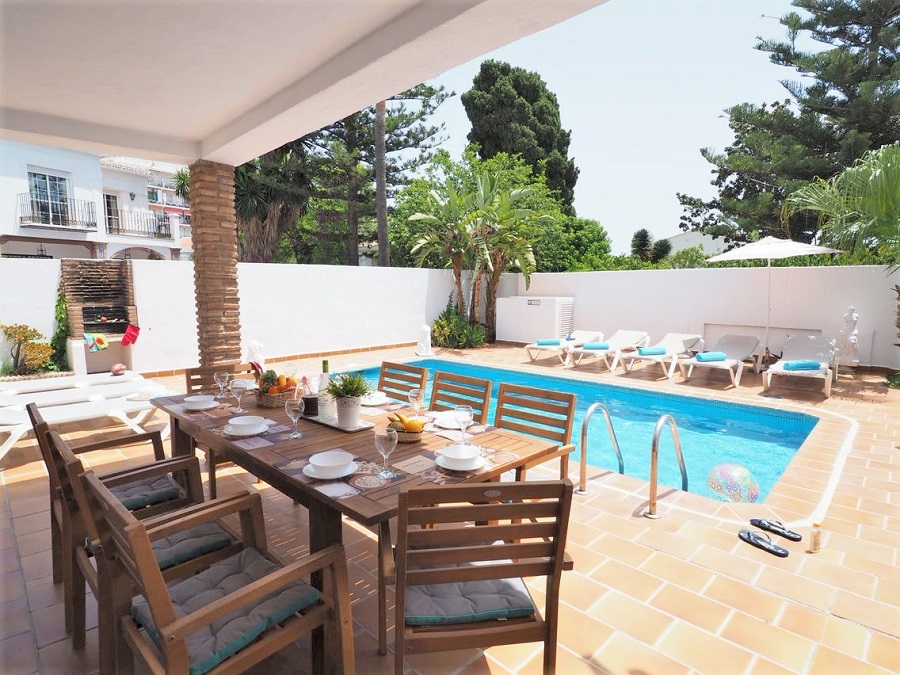 Villa med 4 sovrum med pool i Parador-området i Nerja, södra Spanien