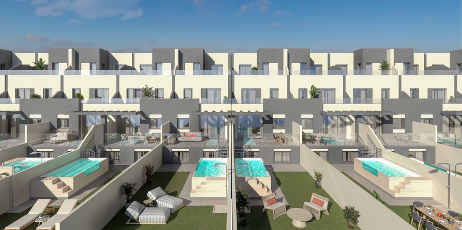 Case a schiera con piscina privata a Torrox Costa.