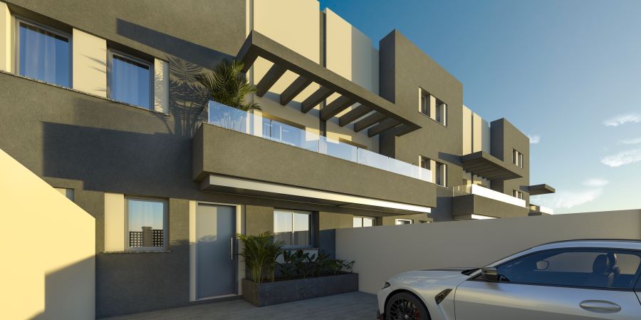 Case a schiera con piscina privata a Torrox Costa.