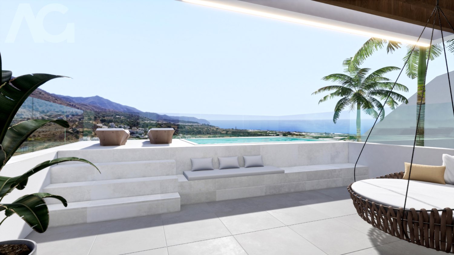 Prachtig nieuwbouw project met appartementen, duplex en geschakelde woningen op korte afstand van het Burriana strand en het centrum van Nerja