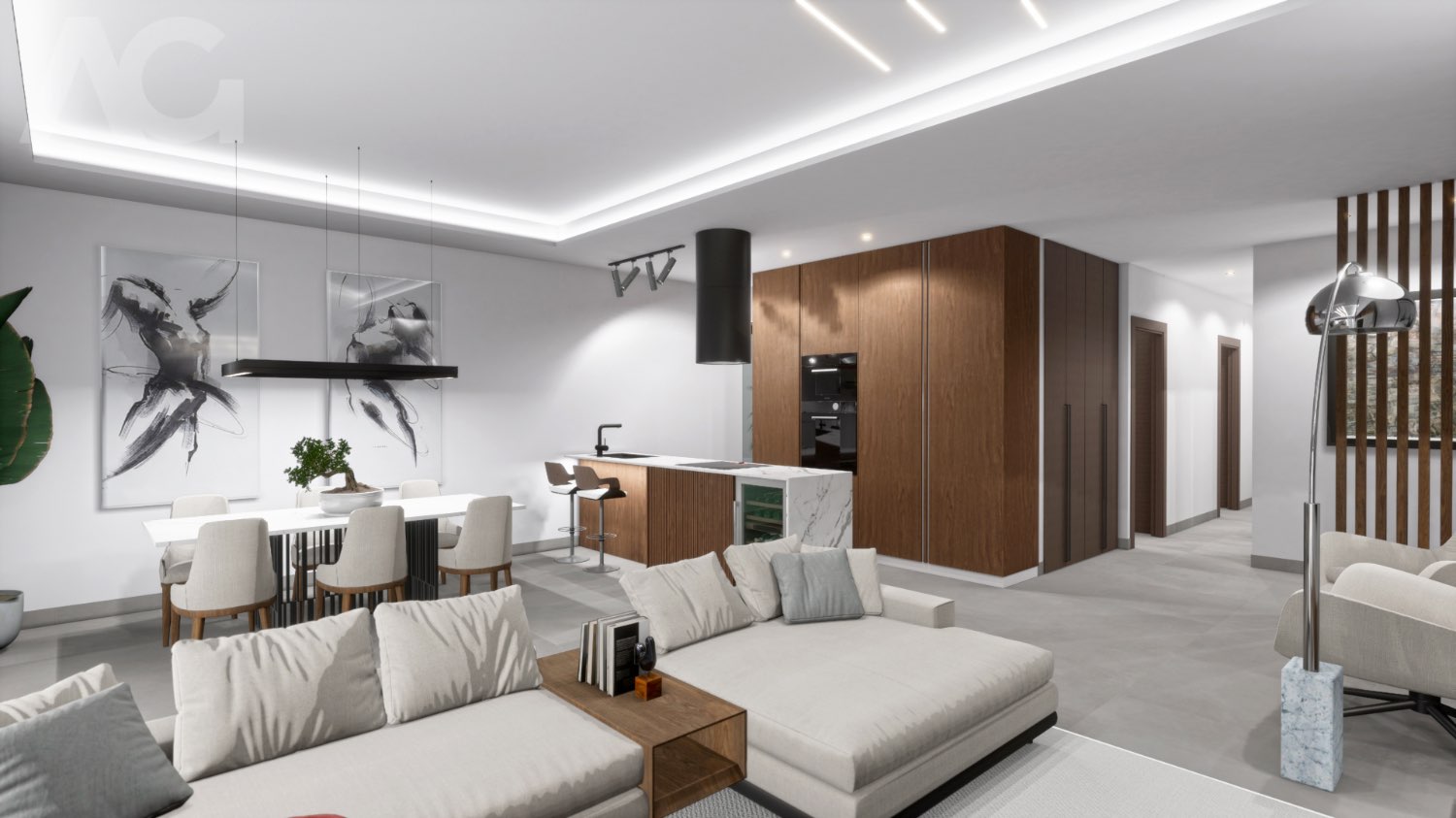 Prachtig nieuwbouw project met appartementen, duplex en geschakelde woningen op korte afstand van het Burriana strand en het centrum van Nerja