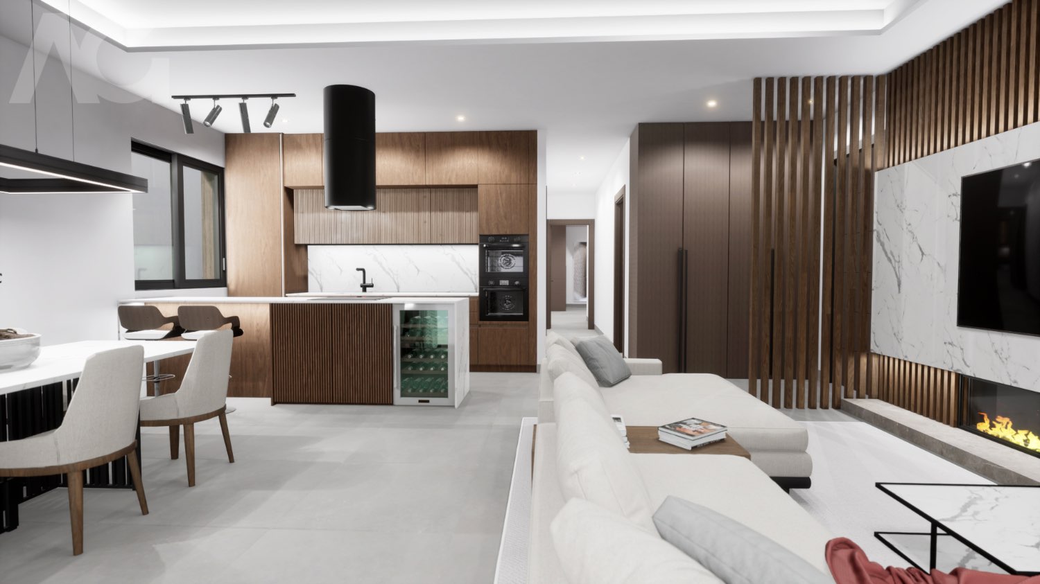 Prachtig nieuwbouw project met appartementen, duplex en geschakelde woningen op korte afstand van het Burriana strand en het centrum van Nerja