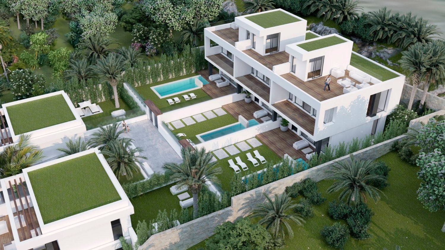 Prachtig nieuwbouw project met appartementen, duplex en geschakelde woningen op korte afstand van het Burriana strand en het centrum van Nerja