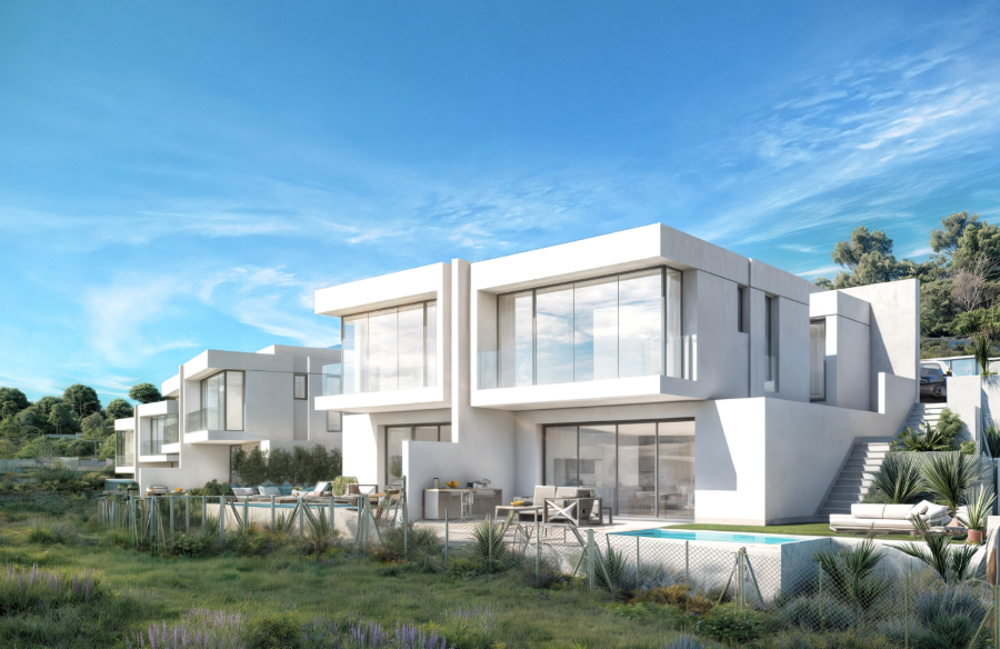 Geschakelde woningen met prachtig zeezicht en privézwembad in Lagos.