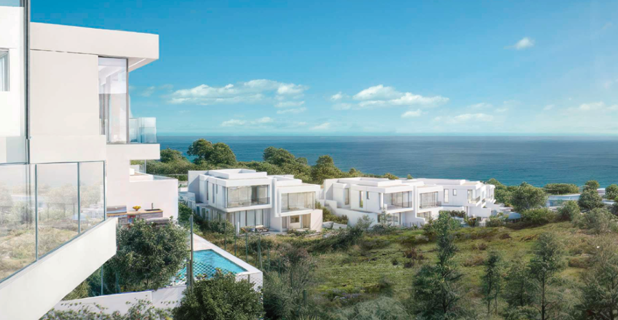 Geschakelde woningen met prachtig zeezicht en privézwembad in Lagos.