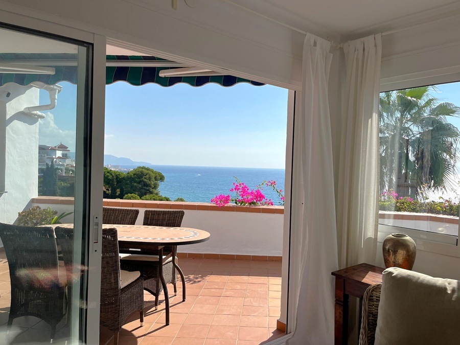 Appartement avec de belles vues sur la mer dans l’urbanisation populaire Ladera del Mar 1 – Nerja