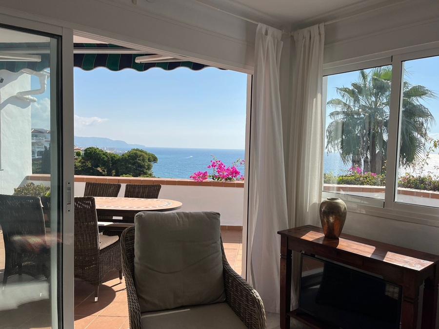 Appartement avec de belles vues sur la mer dans l’urbanisation populaire Ladera del Mar 1 – Nerja
