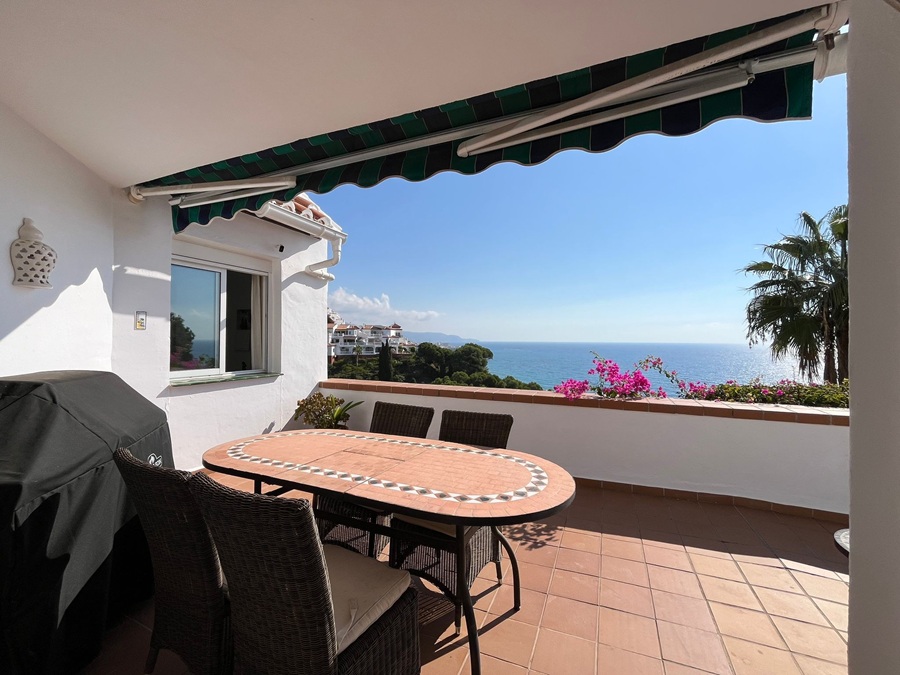 Appartement avec de belles vues sur la mer dans l’urbanisation populaire Ladera del Mar 1 – Nerja