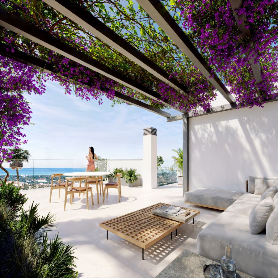 Moderne villa med privat pool og tagterrasse i Nerja