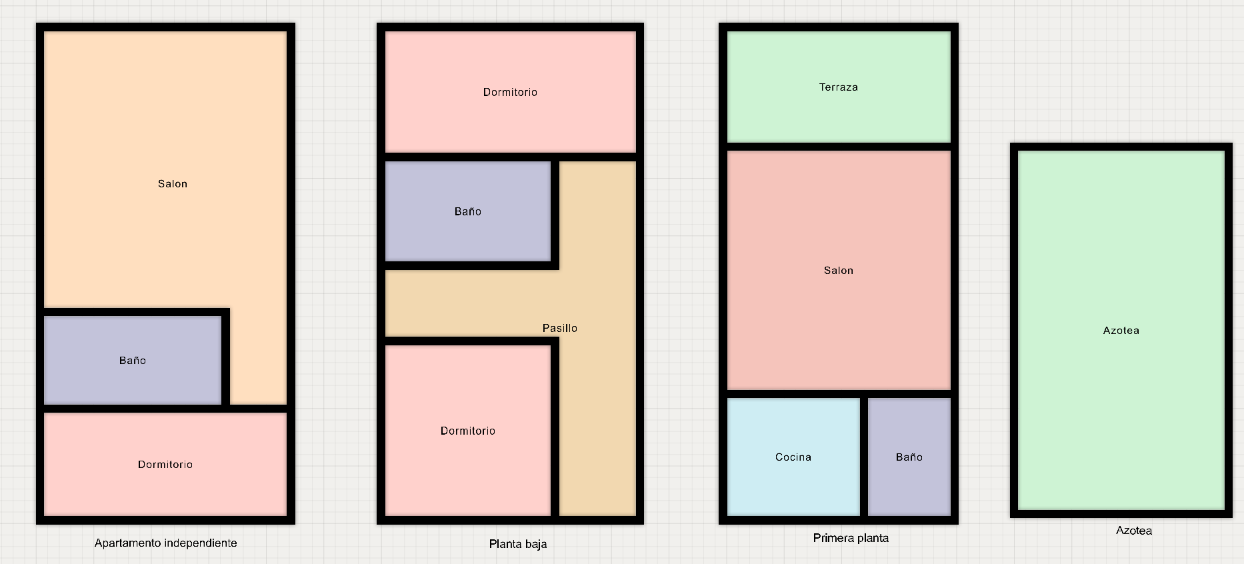 Gerenoveerde woning met dakterras, panoramisch zicht over de zee en bergen en apart appartement onder de woning