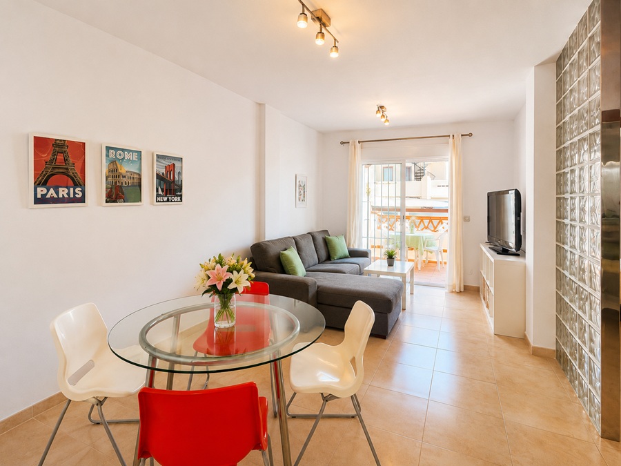 Appartement met 2 slaapkamers op 450 meter van het Burriana strand Nerja