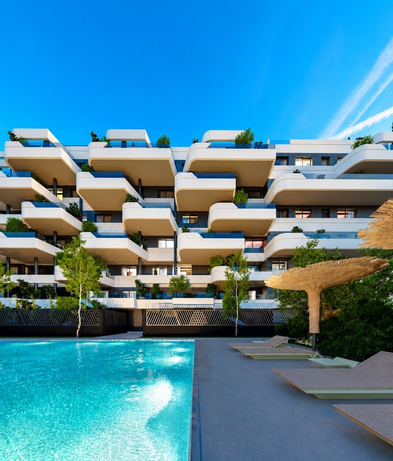 Luxe nieuwbouw project aan eerste lijn strand in Torre del Mar