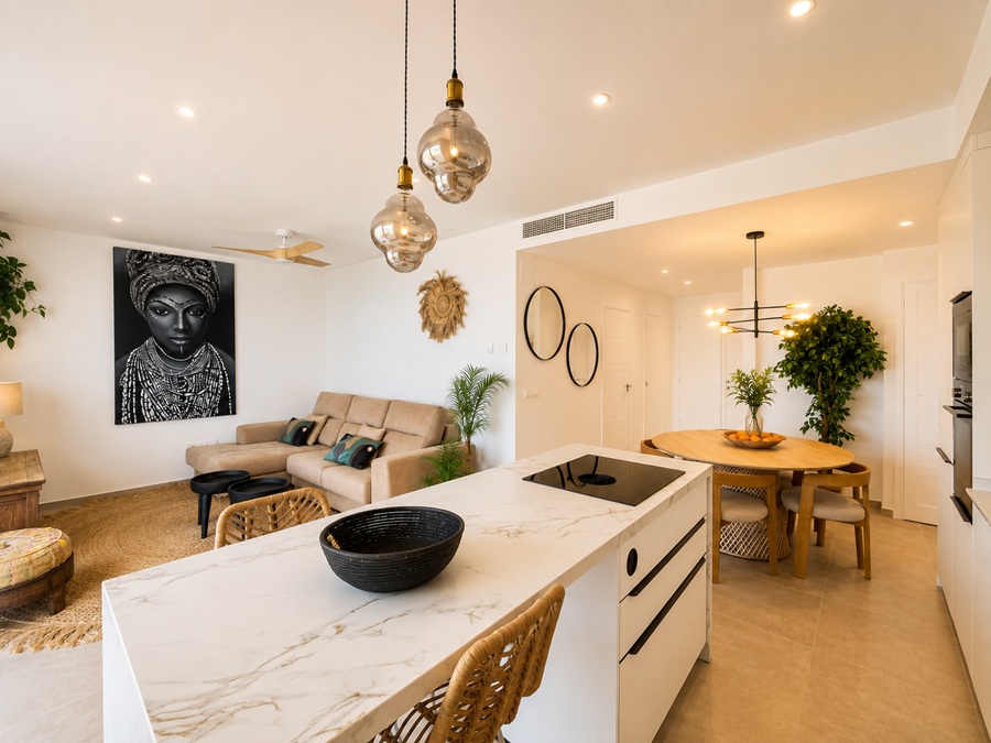 Exclusief penthouse met panoramisch zeezicht en vijfsterrenfaciliteiten in Bayview II, Nerja