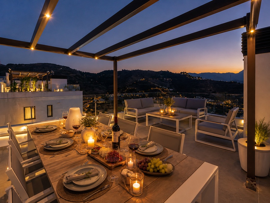 Exclusief penthouse met panoramisch zeezicht en vijfsterrenfaciliteiten in Bayview II, Nerja
