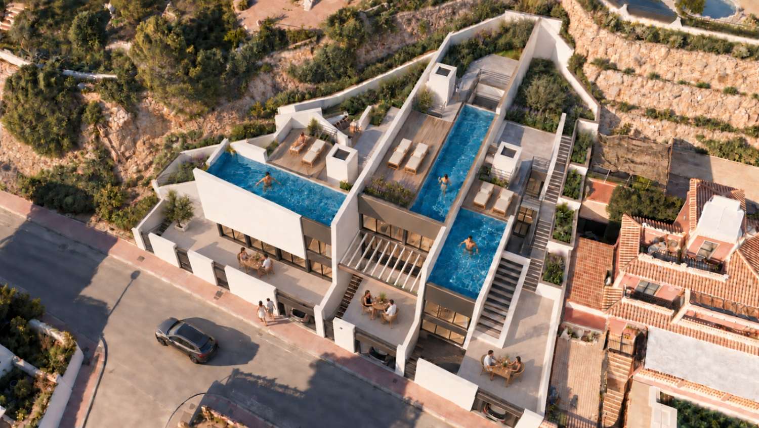 Percelen in Torrox met project